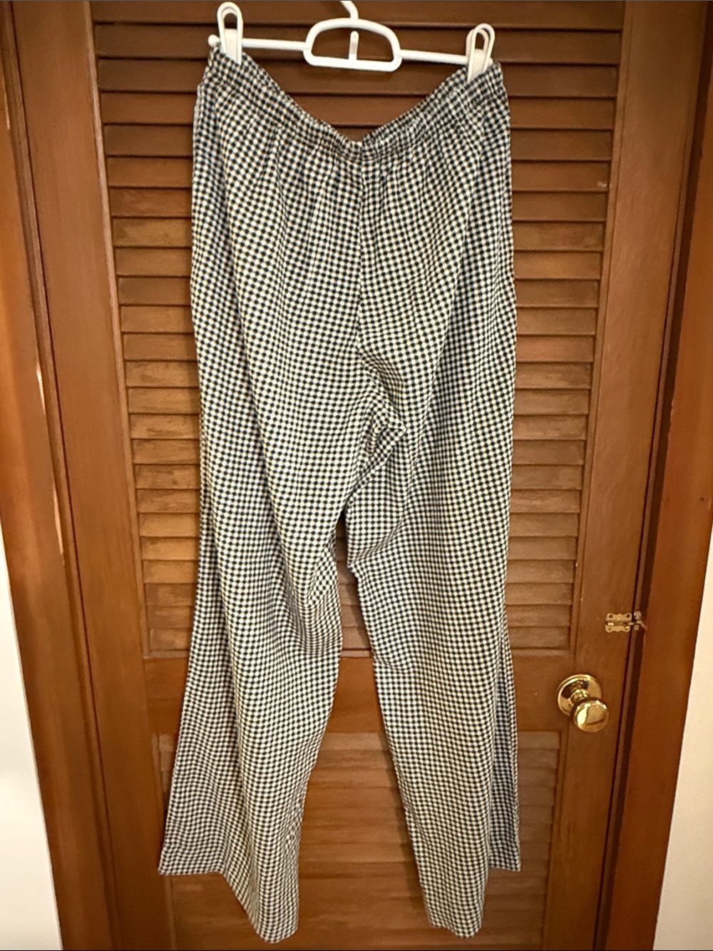 a new day Black and White gingham Wide Leg Pants